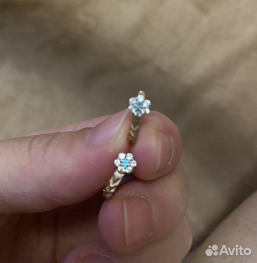 Золотые серьги детские