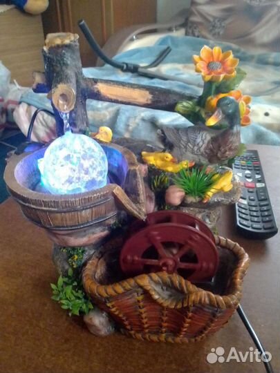 Декоративный водопад с подсветкой