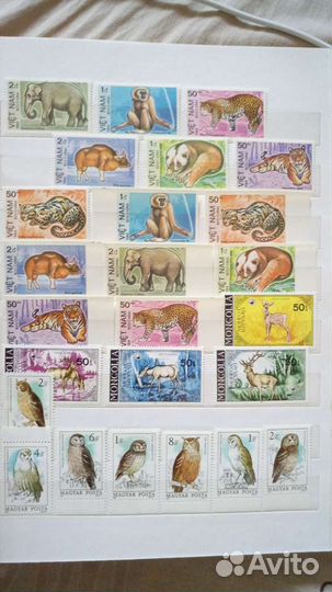 Марки СССР Фауна Флора 1983-1987г (Бел обл)