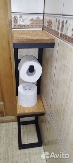 Подставка (стойка) для туалетной бумаги стиль лофт