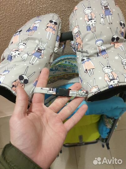 Муфта варежки на коляску мимими