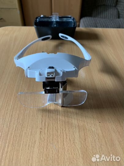 Очки лупа с подсветкой бинокулярные