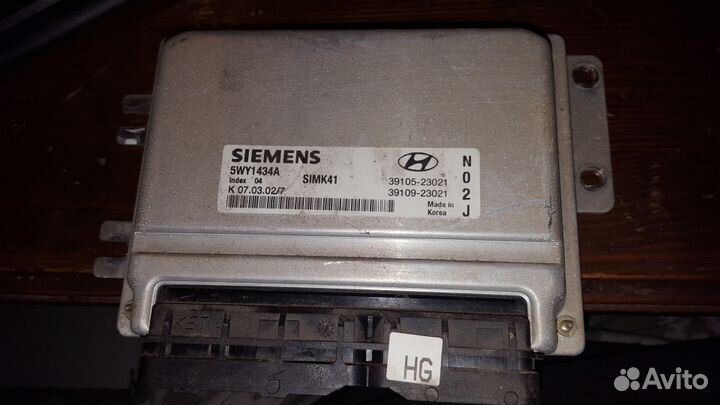 Эбу двигателя хендай элантра 3 2.0 xd