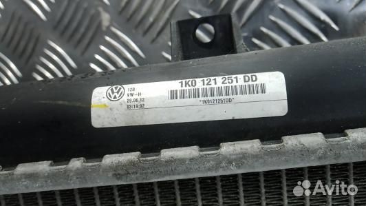 Радиатор системы охлаждения volkswagen touran (1T3) (XNP03KA01)