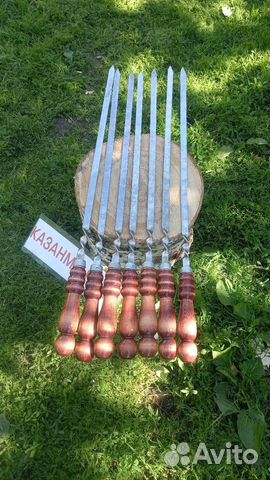 Шампура с деревянной ручкой