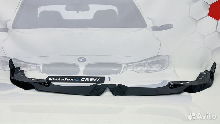 Сплиттер BMW G20 Рестайлинг черный глянец