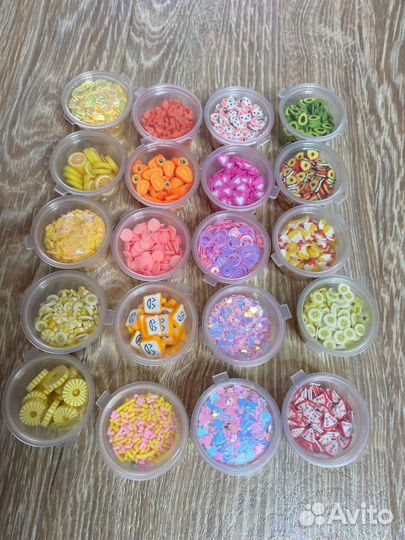 Набор фимо 20 шт, добавки для слаймов