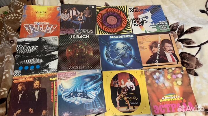 Виниловые пластинки в колличестве 82 штуки