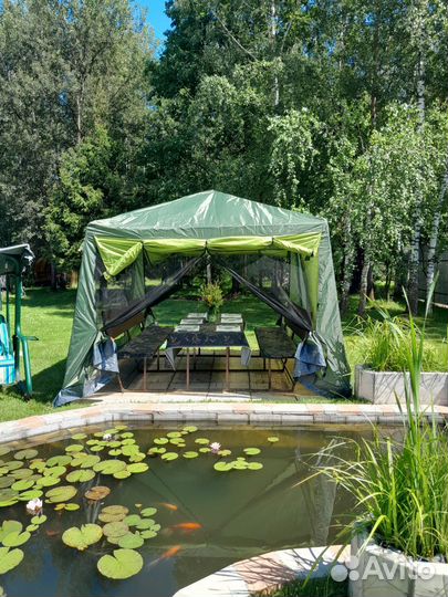 Аренда беседки с мангалом у воды