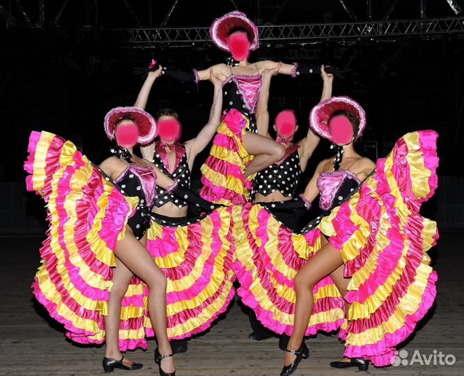 Кан-кан танцевальный костюм