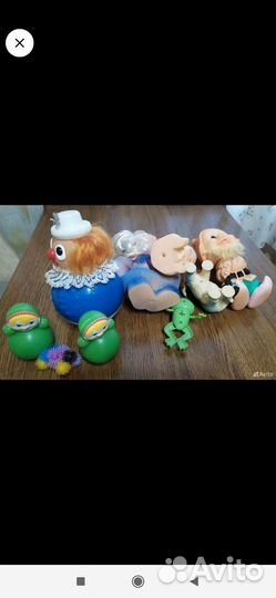 Игрушки СССР резиновые.Гномы Хоттабыч