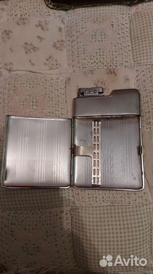 Портсигар-зажигалка винтажный