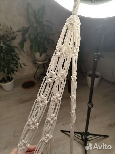 Кашпо подвесное макраме