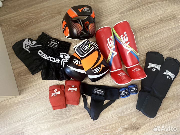 Экипировка для тайского бокса 6-7 лет