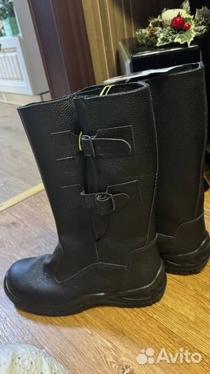 Мужские зимние сапоги кожаные