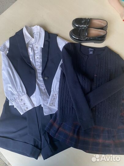 Комплект синей формы для школы 134-140