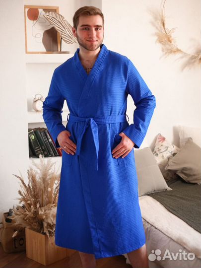 Халат мужской вафельный новый