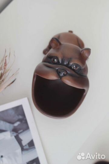 Статуэтка органайзер конфетница Бульдог