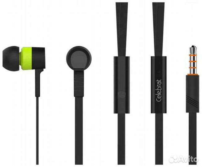 Наушники Celebrat D2 green