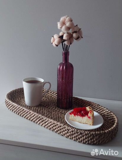 Плетеный поднос