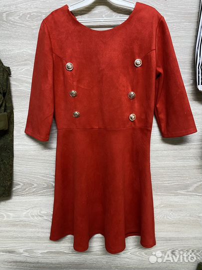 Велюровое платье 44-46