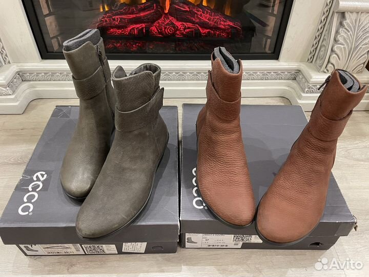Полусапоги ботильоны Ecco Skyler нубук 36,37 р-р