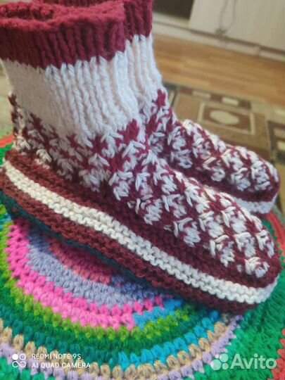 Носки вязанные