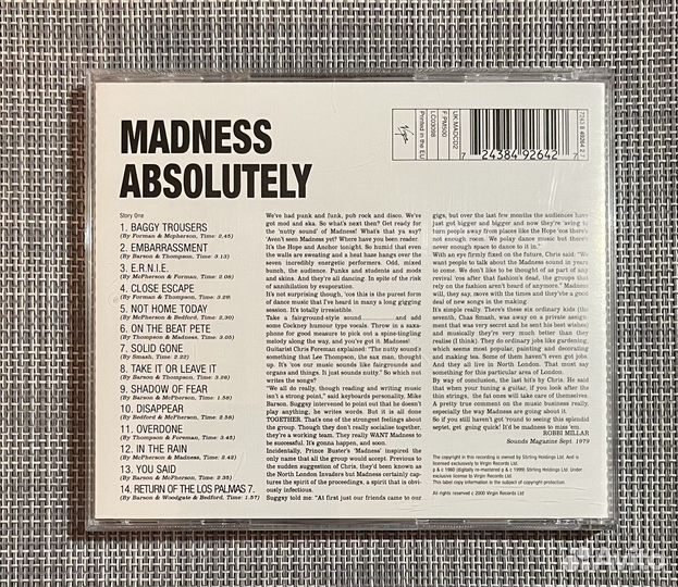 Madness - Absolutely CD UK