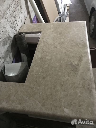 Мрамор чёрный, бежевый