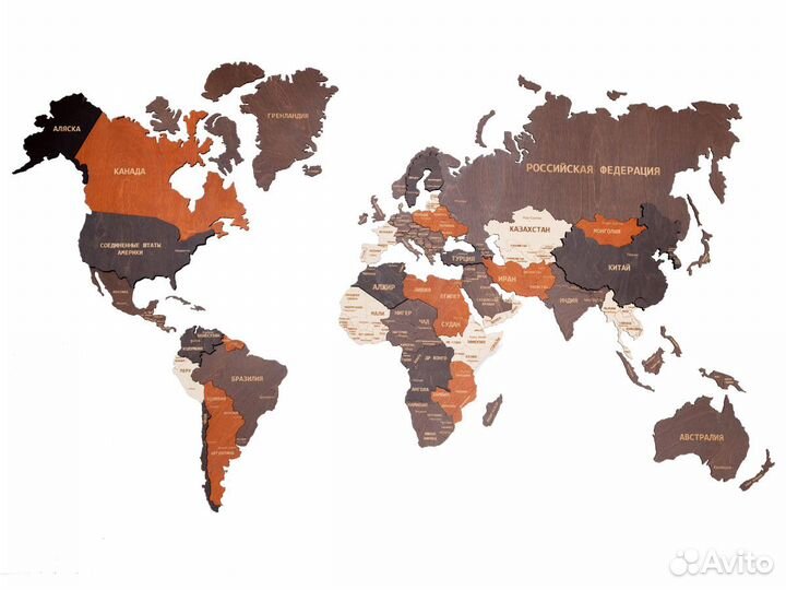 Деревянные карты мира в Златоуст