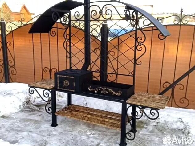 Мангал С крышей