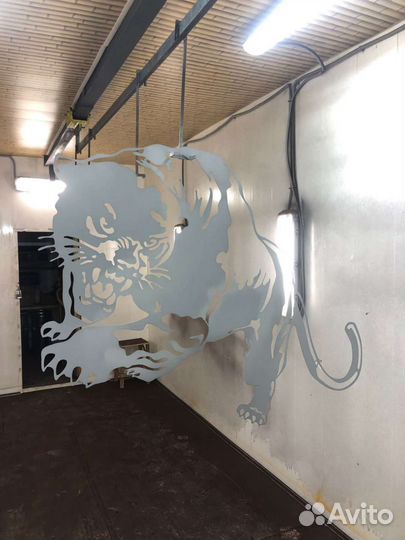 Панно на стену черная пантера