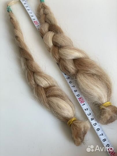 Волосы для наращивания блонд натуральные
