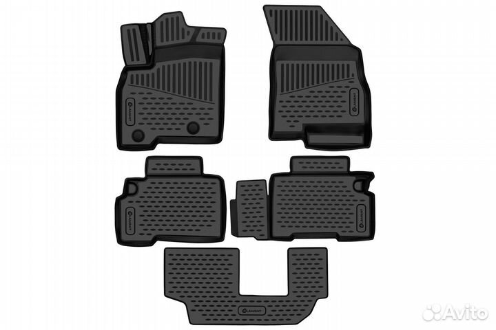 Коврики 3D в салон toyota RAV 4, 2013- 4 шт. (полиуретан) / Тойота Рав 4