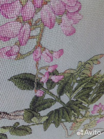 Большая вышитая картина, 88*88 см