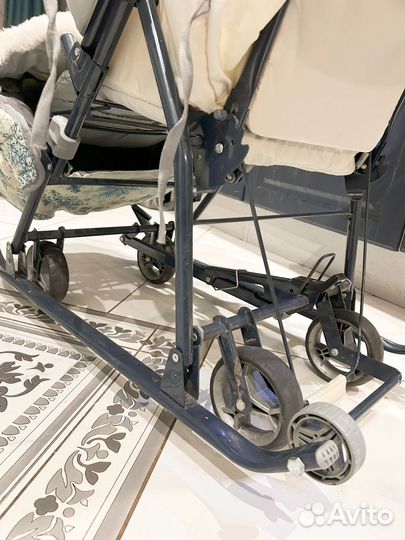 Санки-коляска на колесах