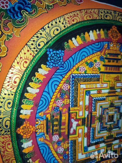 Тханка Калачакра 32 х 32 см, Непал, буддизм