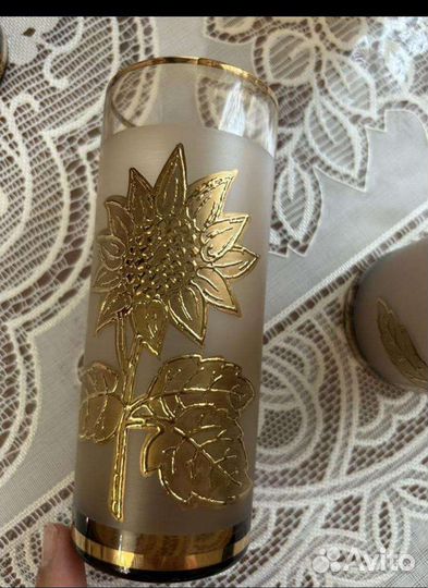 Богемия кувшин со стаканами