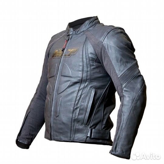 MCP Aragon Air мотокуртка кожаная черная