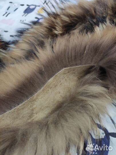Меховой воротник енот