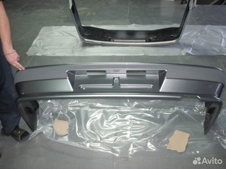 Бампер задний ваз 2115 цвет кварц (630) с полосой