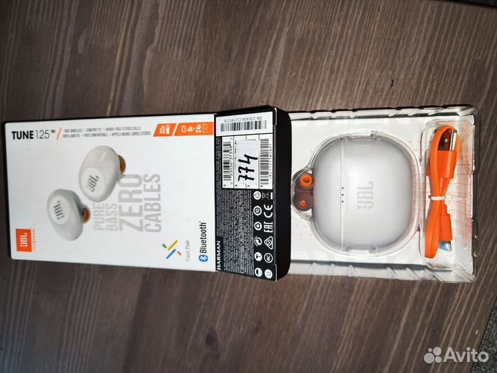 Оригинальные Беспроводные наушники JBL T 125 TWS
