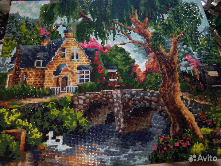 Алмазная мозайка (собранная 40х50см)