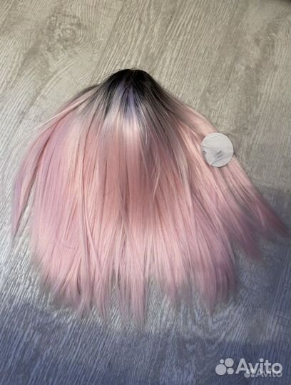Парик новый розовый