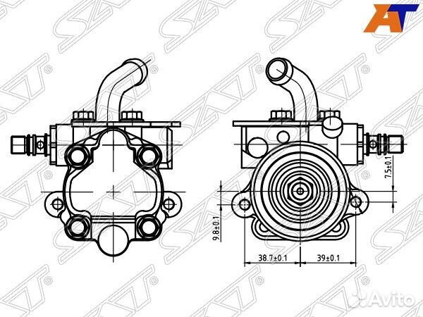 Насос гур mitsubishi montero