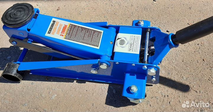 Домкрат подкатной 3 тонны, 2 плунжера, кардан