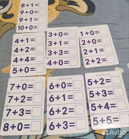 Карточки многоразовые на английском языке