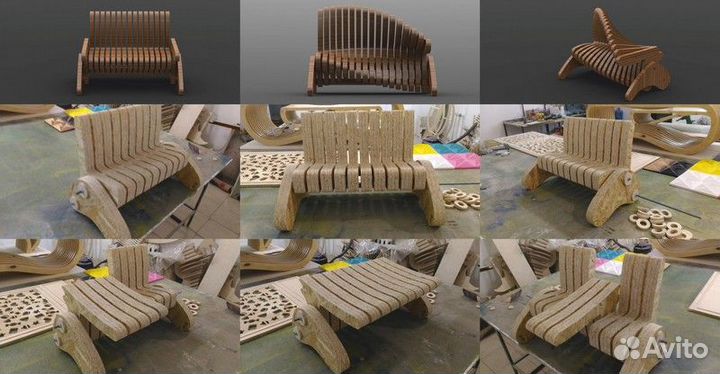 Модели параметрической мебели. Чертежи для чпу