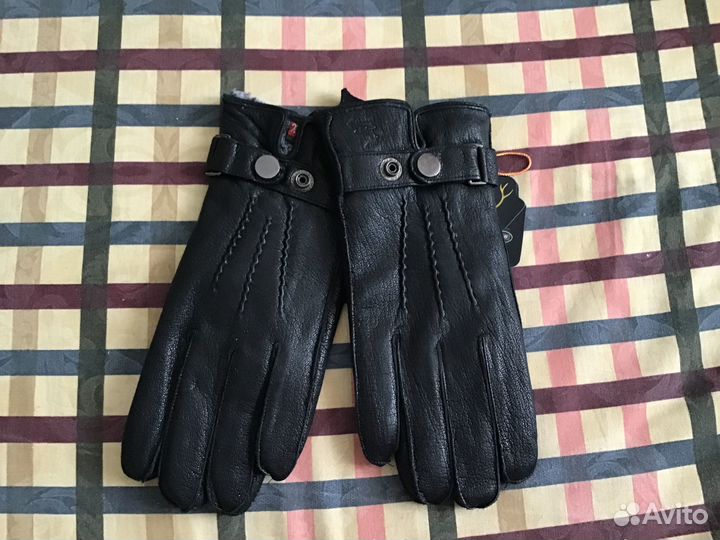Новые мужские кожаные перчатки