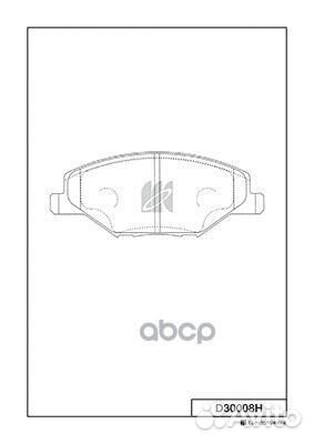 Колодки тормозные D30008H Kashiyama